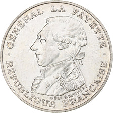 France, 100 Francs, Lafayette, 1987, Paris, Silver, MS(64), Gadoury:902, KM:962