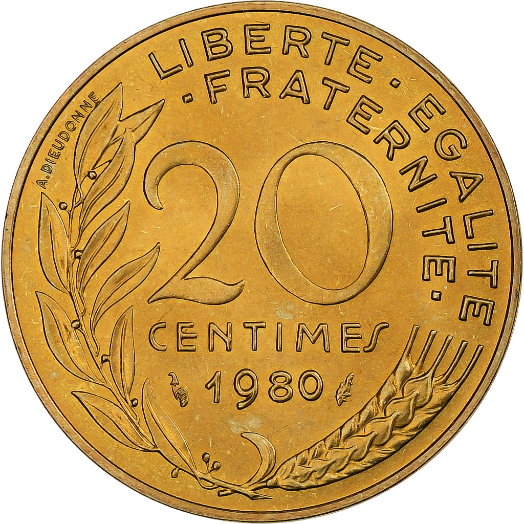 Frankreich, Marianne, 20 Centimes, 1980, Paris, série FDC, STGL