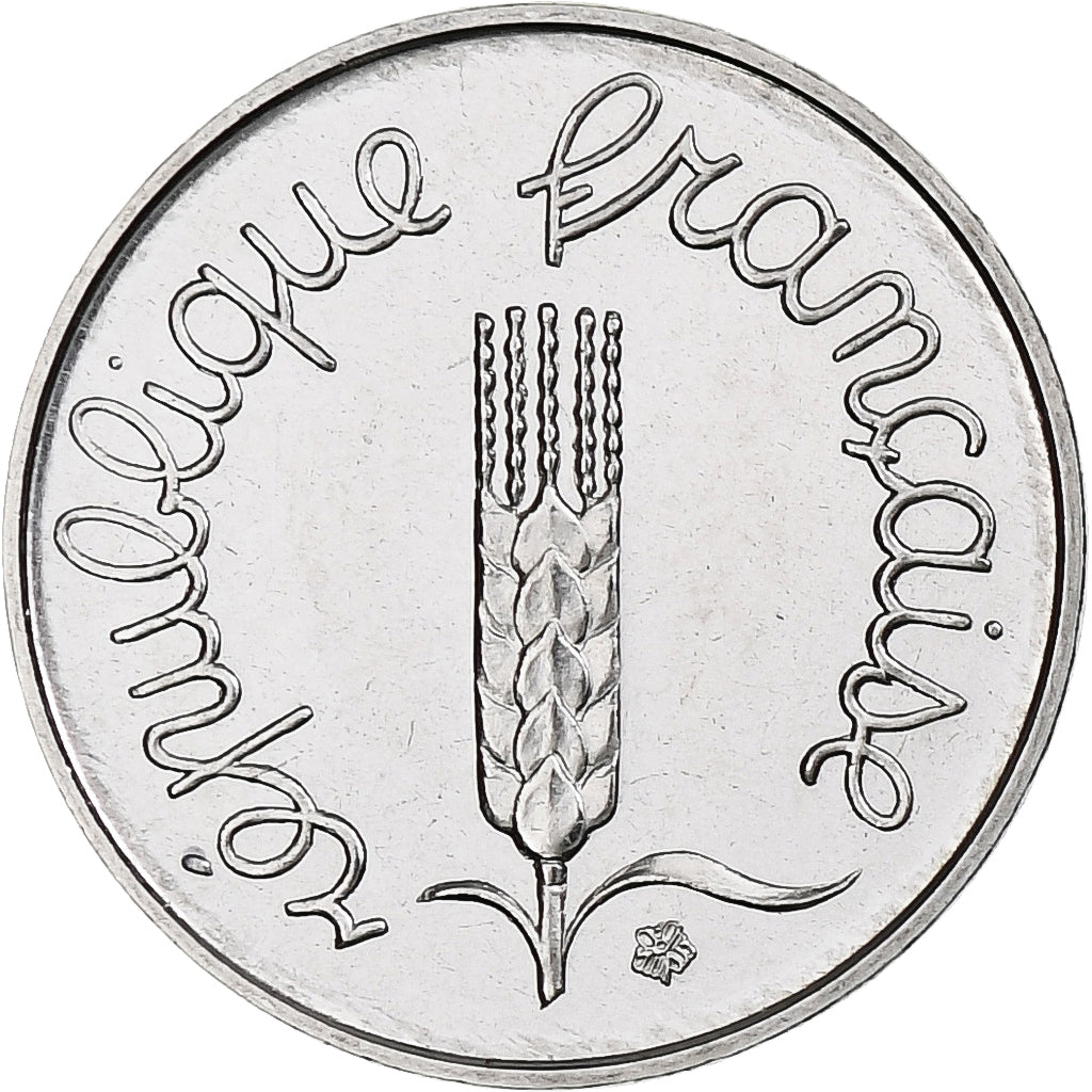 France, 1 Centime, Épi, 1980, Paris, série FDC, Stainless Steel, MS(65-70)