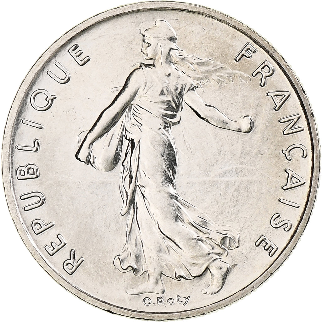 Frankrijk, Semeuse, 1/2 Franc, 1980, Paris, série FDC, FDC, Nickel, KM:931.1