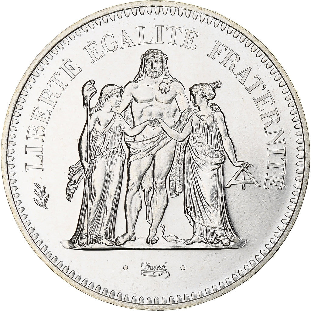 France, 50 Francs, Hercule, 1980, Paris, série FDC, Silver, MS(65-70)