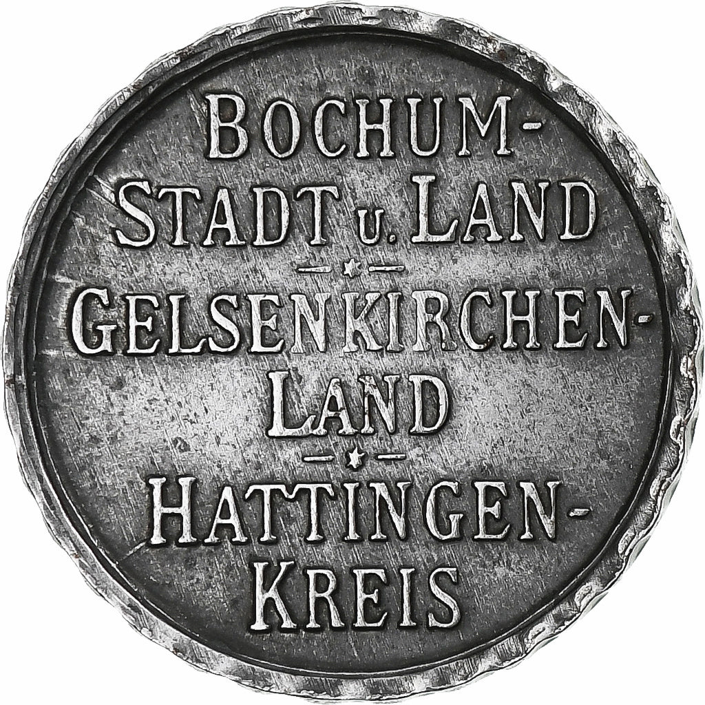 Niemcy, Bochum, Gelsenkirchen, Hattingen, 10 Pfennig, 1918, AU(55-58), Żelazo