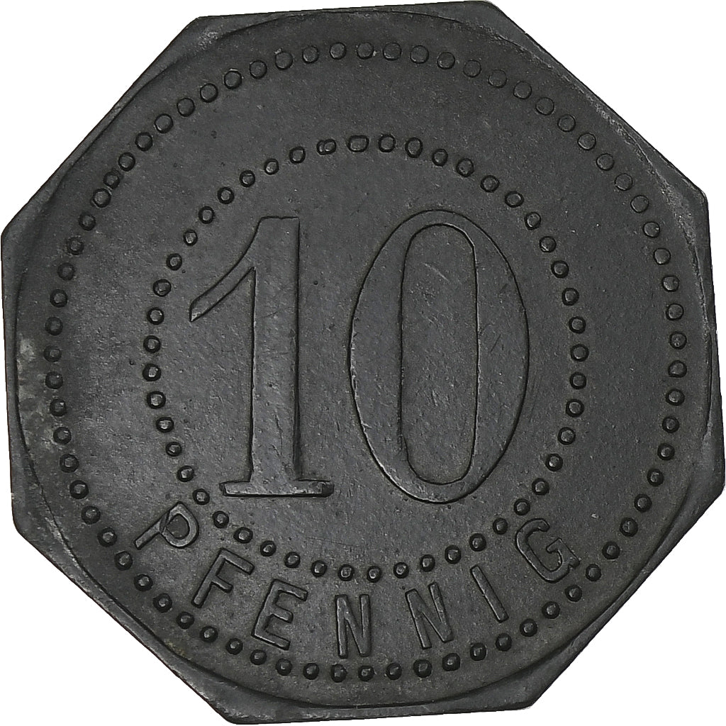 Germania, Stadt Hamborn, 10 Pfennig, 1917, SPL-, Zinco