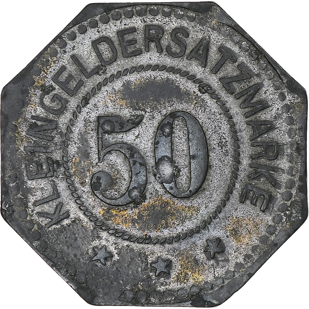 Germania, Stadt Pirmasens, 50 Pfennig, BB+, Zinco