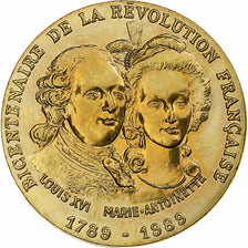 Francia, medalla, Louis XVI & Marie-Antoinette, Bicentenaire de la Révolution