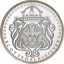 United States, 1 Troy Oz, Silver Lion, 2010, Scottsdale, Silver, MS(64)