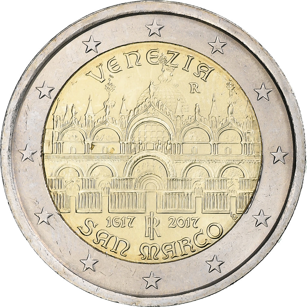 Italie, 2 Euro, San Marco, 2017, Rome, SPL+, Bimétallique, KM:411