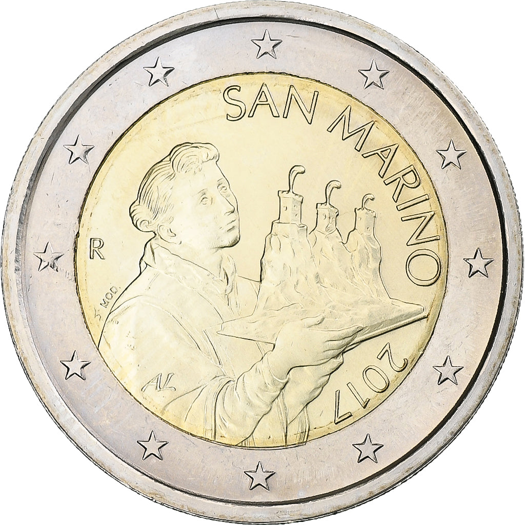 San Marino, 2 Euro, 2017, Rome, MS(64), Bi-Metallic, KM:562