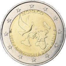 Monaco, 2 Euro, admission à l'O.N.U., 2013, Paris, MS(64), Bi-Metallic, KM:200
