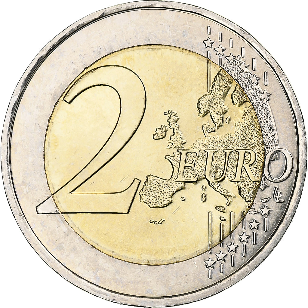 Monaco, 2 Euro, admission à l'O.N.U., 2013, Paris, MS(64), Bi-Metallic, KM:200