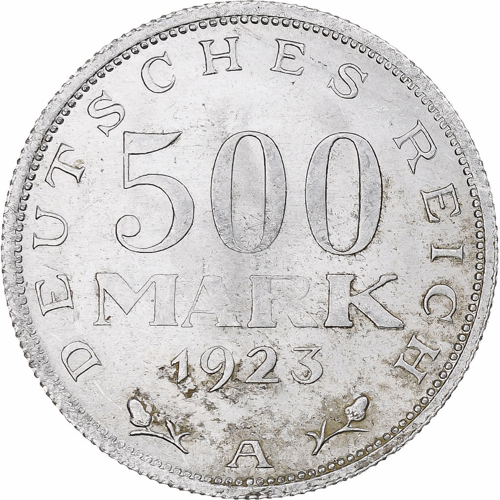 Deutschland, 500 Mark, 1923, Berlin, Weimar Republic, VZ+, Aluminium, KM:36