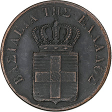 Greece, Othon, 10 Lepta, 1833, Copper, AU(50-53), KM:17