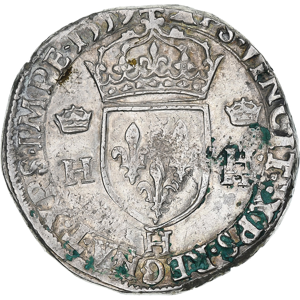 France, Henri II, Teston à la tête nue, 1559, La Rochelle, Buste large