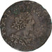 France, Louis XIII, Double Tournois, 1639, Axe Loire-Rhône, Copper, VF(30-35)