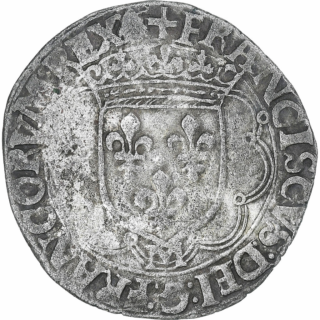 Francja, François Ier, Douzain à la croisette, Toulouse, VF(30-35), Bilon