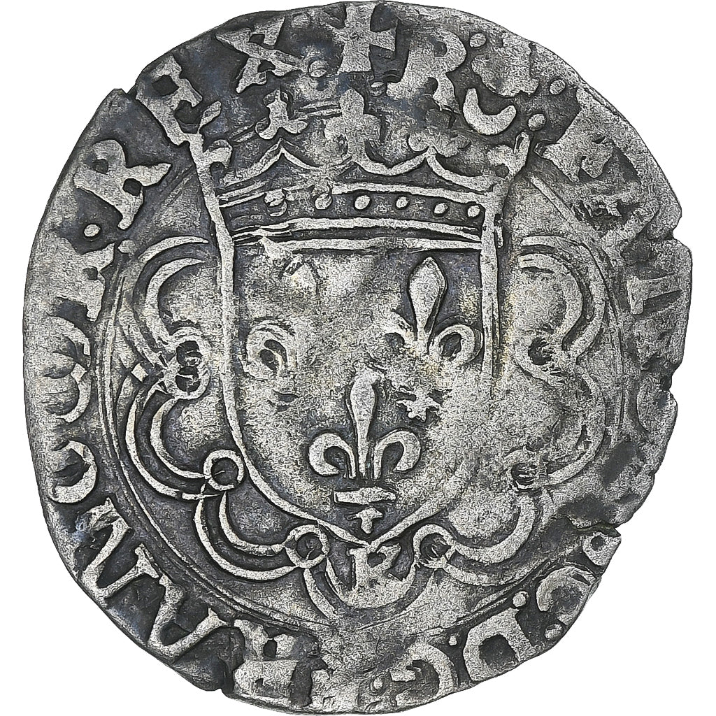 Francja, François Ier, Douzain à la croisette, 1515-1547, Bordeaux, VF(30-35)