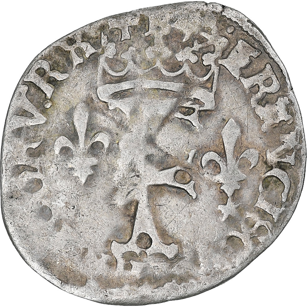 Frankrijk, François Ier, Dizain Franciscus, 1515-1547, Bayonne, FR+, Billon