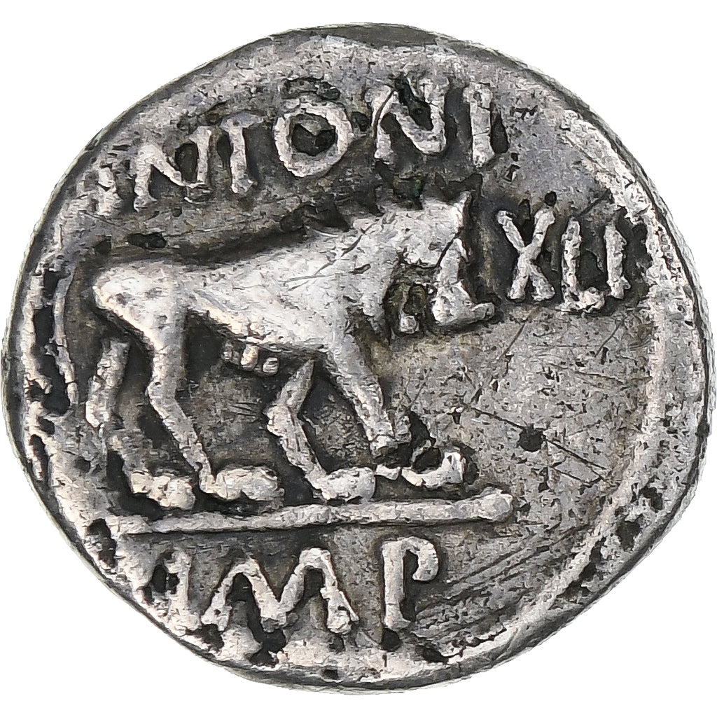 Marcus Antonius, Quinarius, 43-42 BC, Gaul or Italy, Silver, VF(30-35)