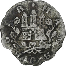Germany, HAMBURG, 1 Schilling, 1738, Hamburg, Billon, VF(30-35)