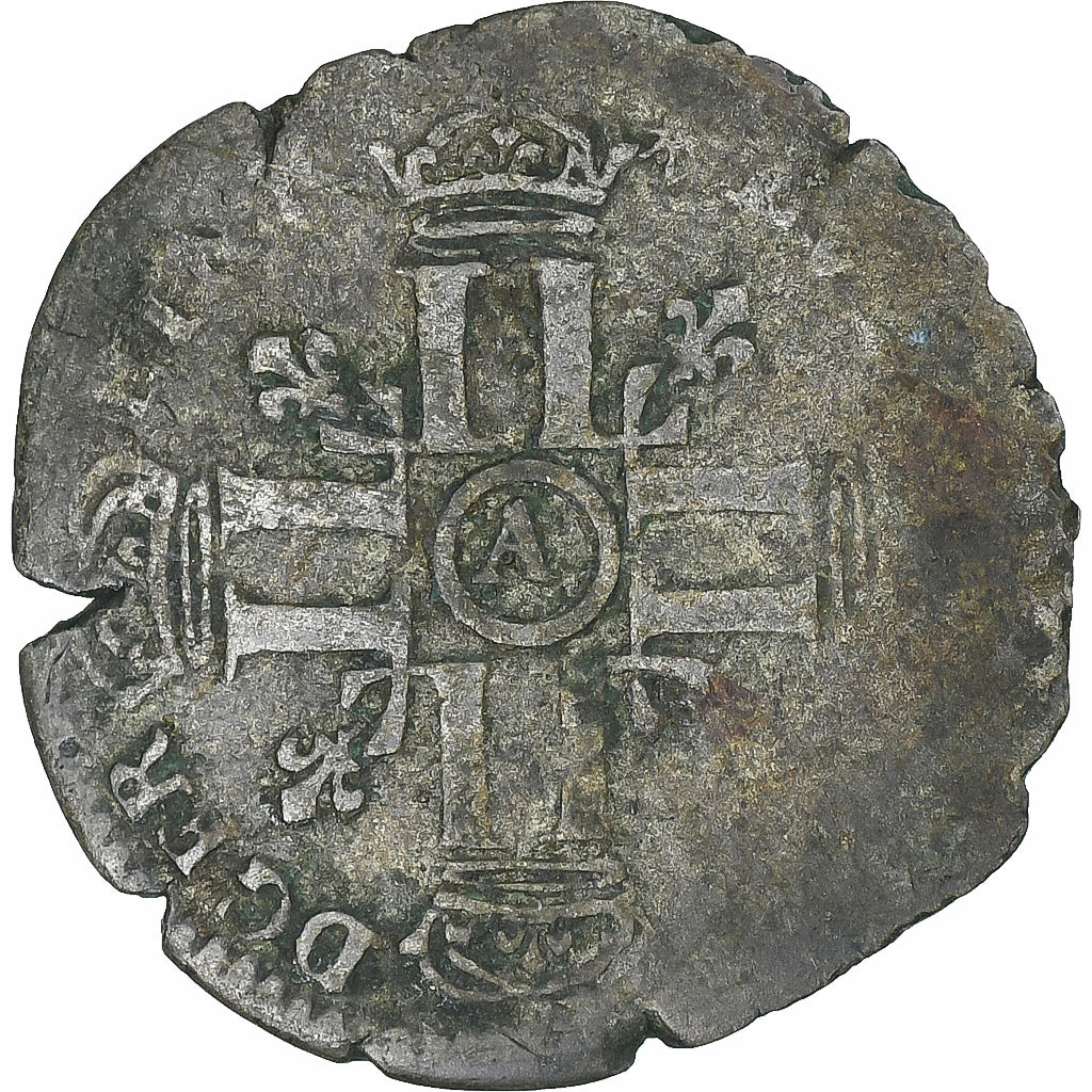 França, Louis XIV, Quinzain aux 8 L, 1692, Paris, VF(20-25), Lingote