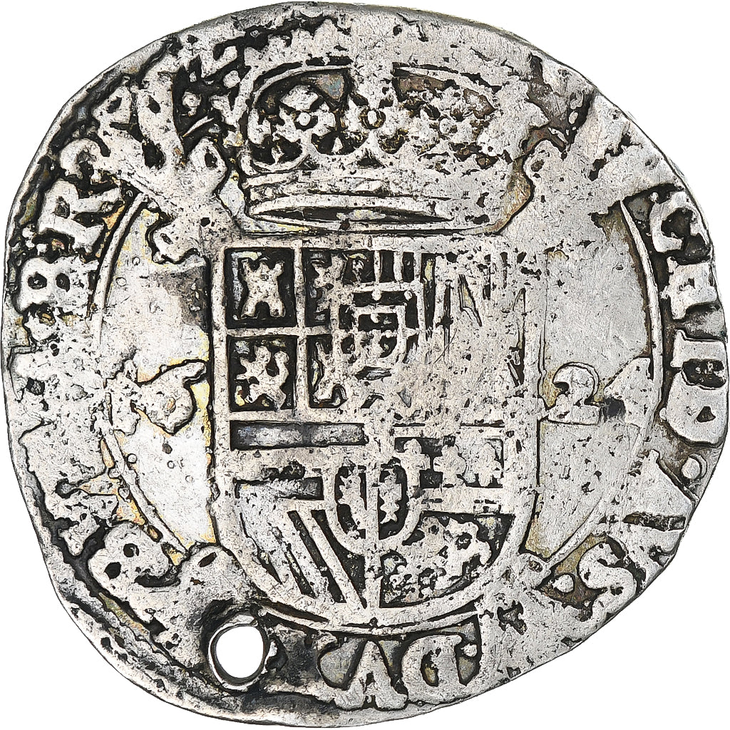 Spanish Netherlands, Philip IV, Escalin, 1624, Antwerp, Silver, VF(30-35)