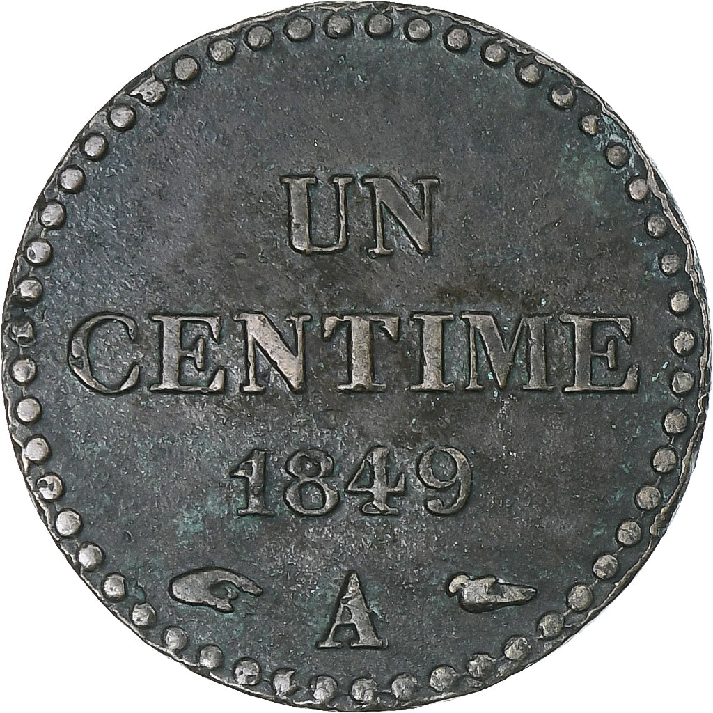 France, 1 Centime, Dupré, 1849, Paris, Bronze, EF(40-45), Gadoury:84