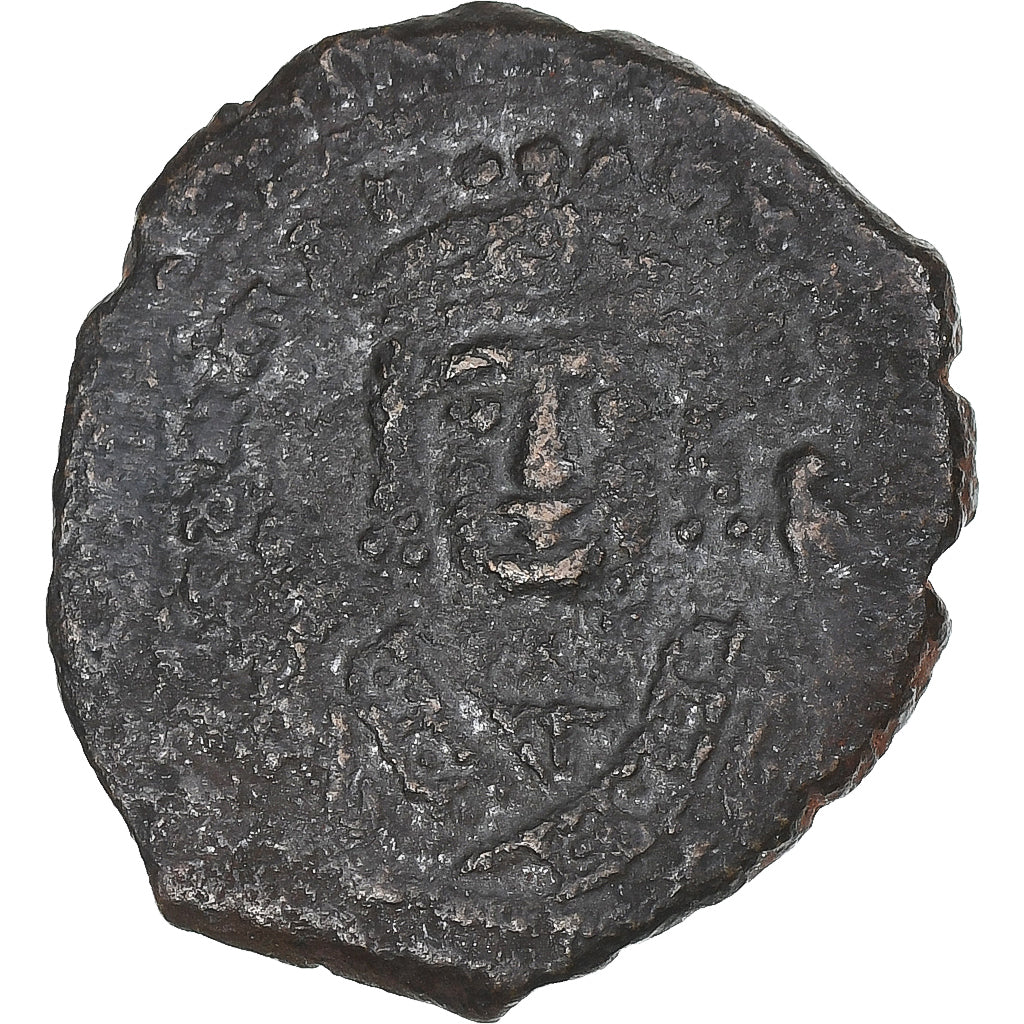 Maurice Tiberius, Half Follis, 582-602, Antioch, Bronze, VF(30-35)