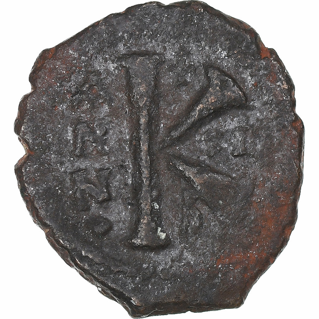 Maurice Tiberius, Half Follis, 582-602, Antioch, Bronze, VF(30-35)