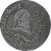 França, Louis XIII, Double Tournois, 1632, Tours, Cobre, VF(30-35), CGKL:440