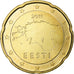 Estonia, 20 Euro Cent, 2011, Vantaa, BU, MS(65-70), Nordic gold, KM:65