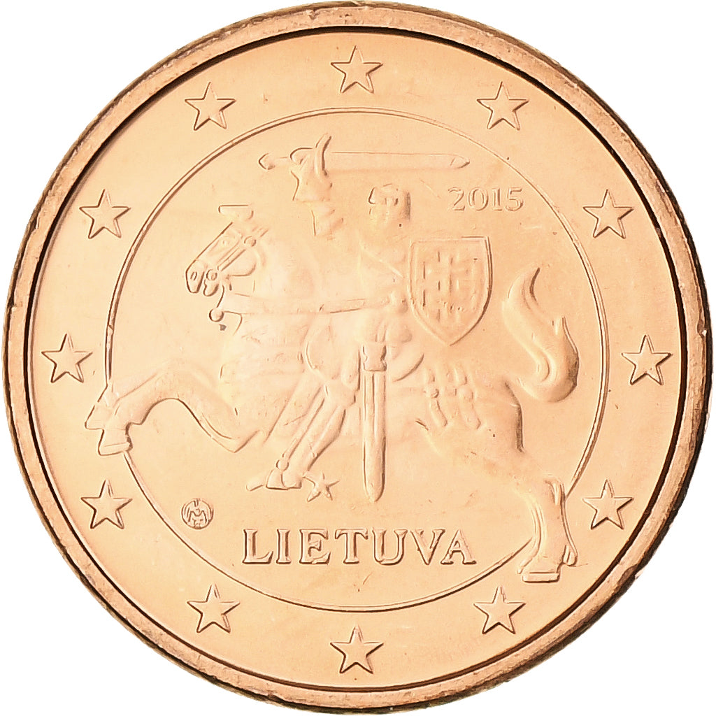 Lituania, Euro Cent, 2015, Vilnius, BU, FDC, Cobre chapado en acero, KM:205