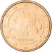 Litwa, Euro Cent, 2015, Vilnius, BU, MS(65-70), Miedź platerowana stalą