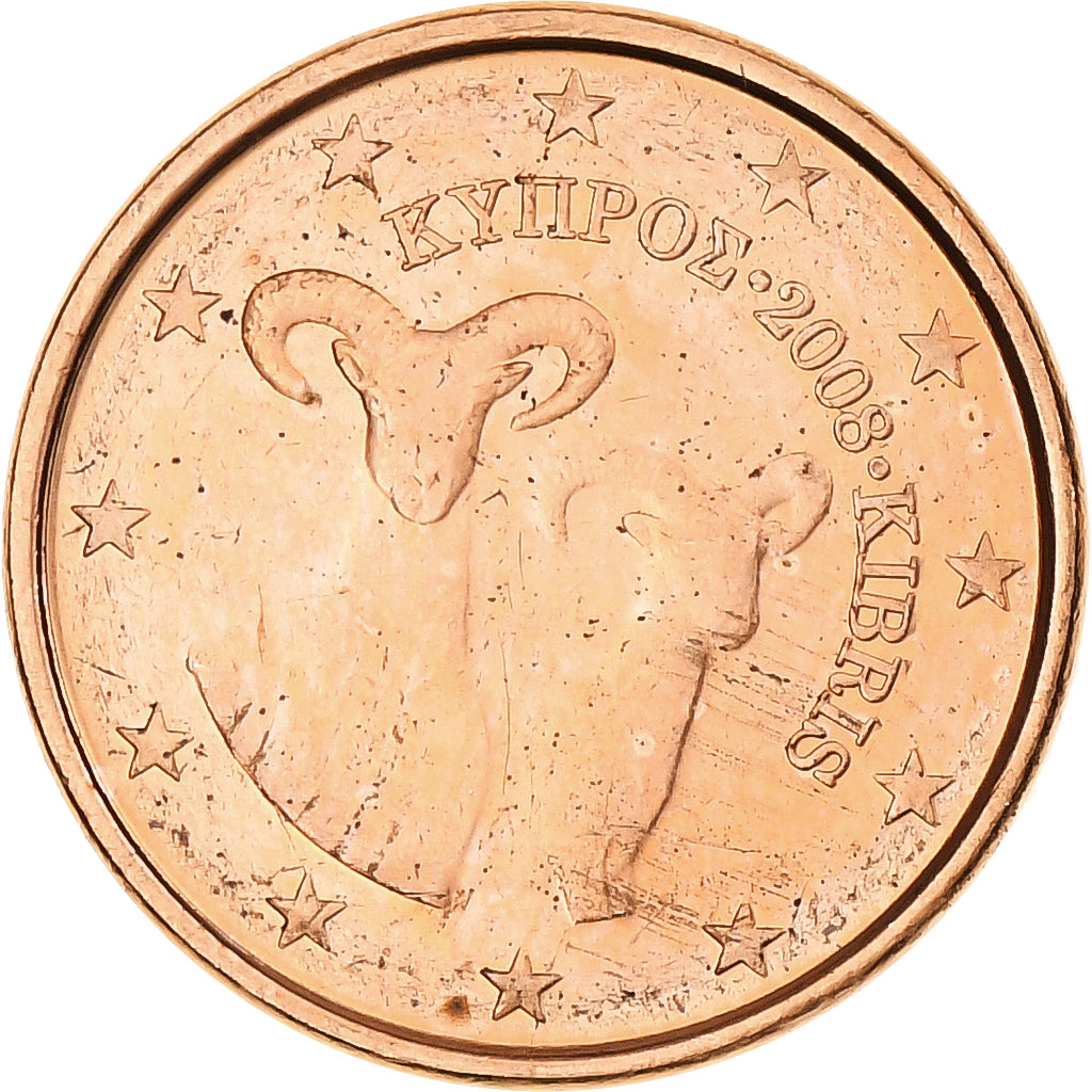 Cyprus, Euro Cent, 2008, BU, MS(65-70), Copper Plated Steel, KM:78