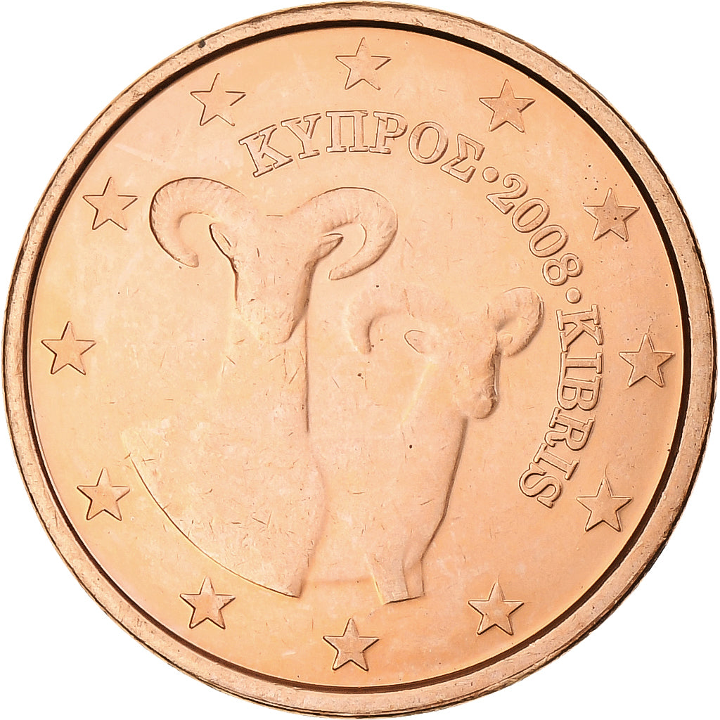 Cyprus, 5 Euro Cent, 2008, BU, FDC, Copper Plated Steel, KM:80