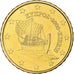 Chipre, 10 Euro Cent, 2008, BU, MS(65-70), Nordic gold, KM:81