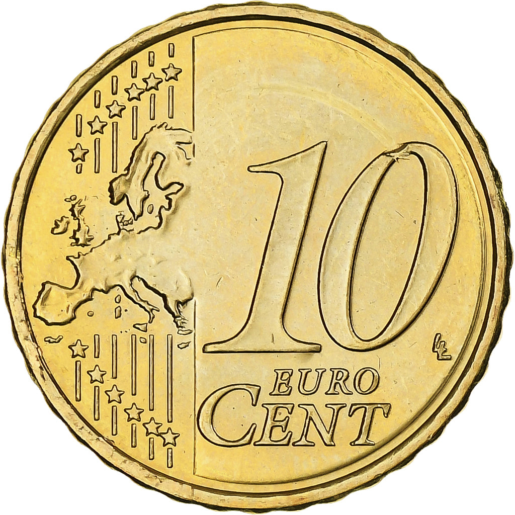 Cyprus, 10 Euro Cent, 2008, BU, FDC, Nordic gold, KM:81