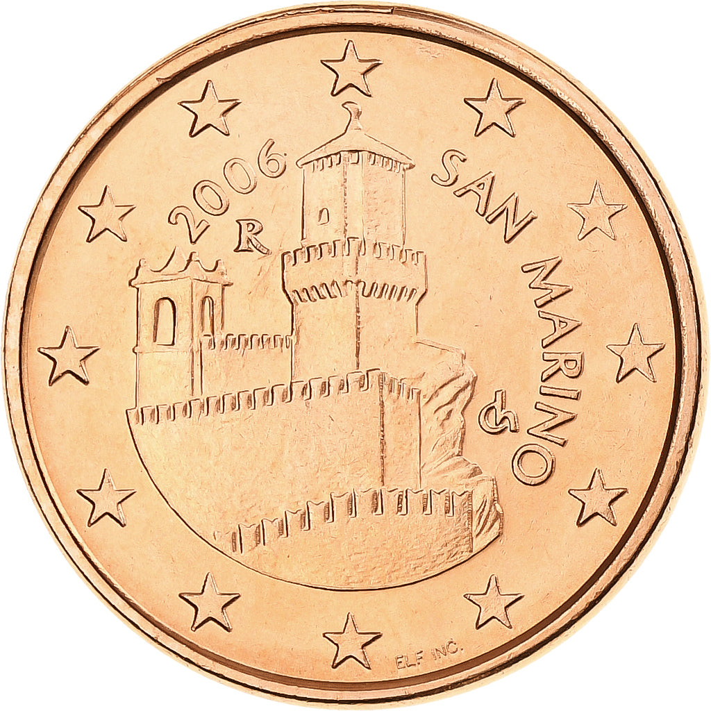 San Marino, 5 Euro Cent, 2006, Rome, BU, STGL, Copper Plated Steel, KM:442