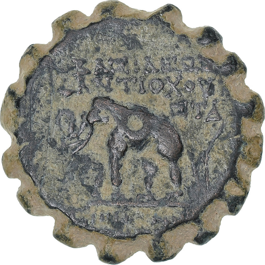 Seleukid Kingdom, Antiochos VI Dionysos, Serrate Æ, 144-142 BC, Antiochia ad
