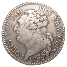FRANCE, ½ écu de 3 livres françois, 1/2 Ecu de 3 Livres, 1792, Paris, AU(50-53),