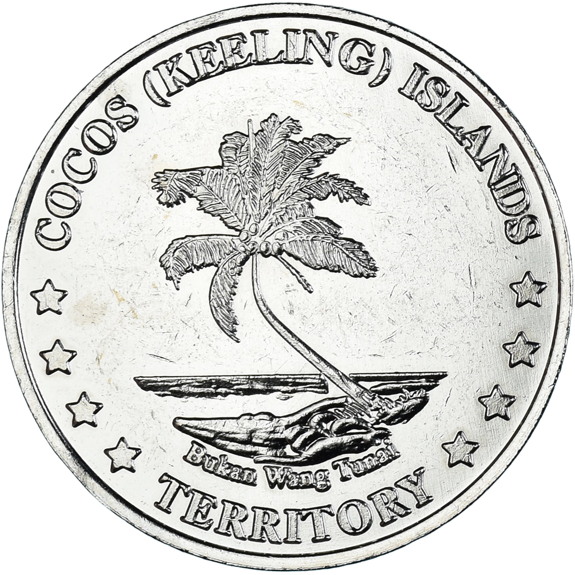 Coin, COCOS (KEELING) ISLANDS, 20 Cents, 2004, Roger Williams, Massachusetts