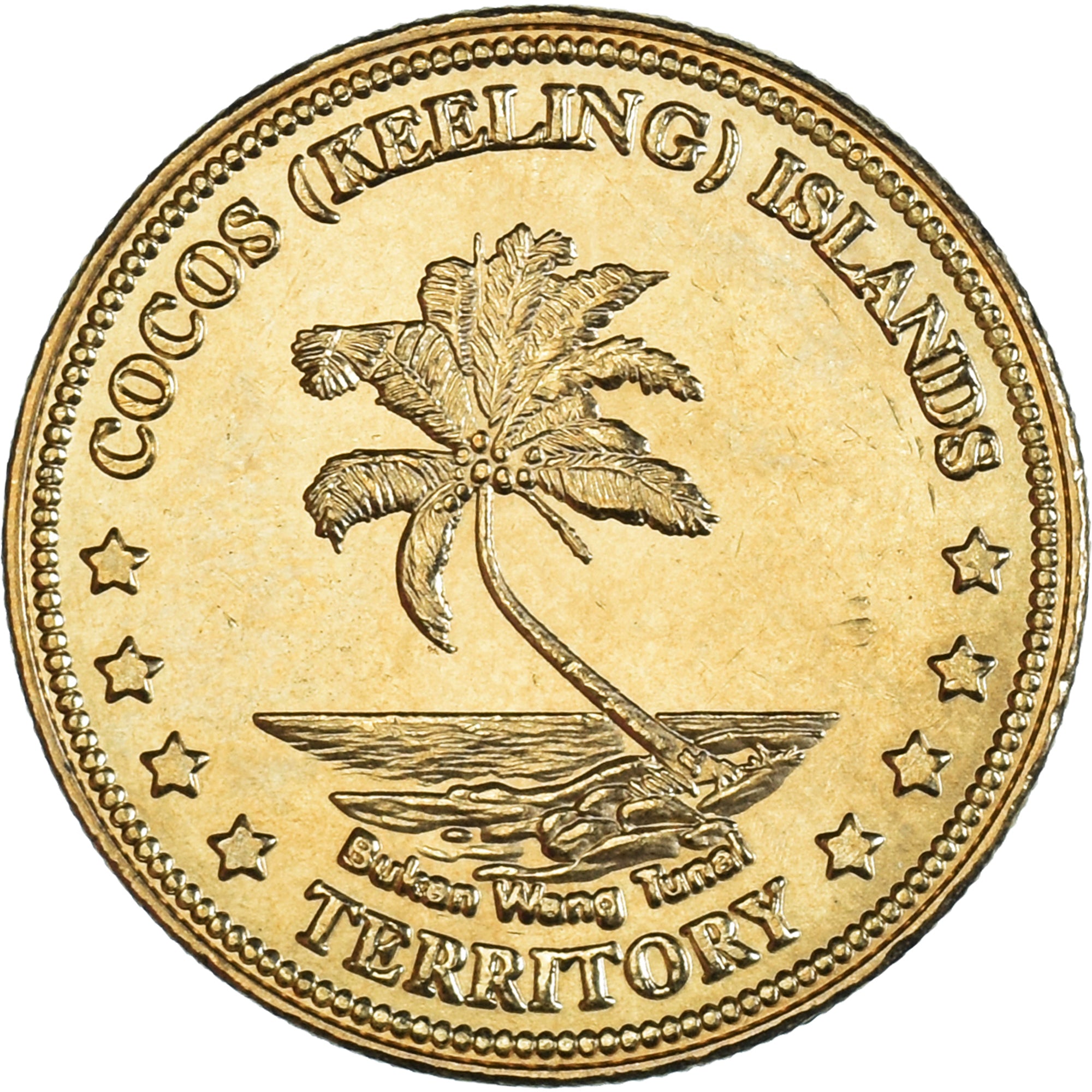 Coin, COCOS (KEELING) ISLANDS, Dollar, 2004, MS(63), laiton, KM:15