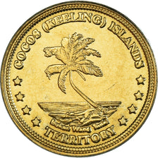 Coin, COCOS (KEELING) ISLANDS, 2 Dollars, 2004, MS(63), laiton, KM:16