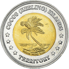 Coin, COCOS (KEELING) ISLANDS, 5 Dollars, 2004, MS(63), Bi-Metallic