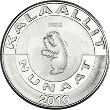 Münze, Groenland, 5 Kroner, 2010, KALAALLIT NUNAAT, STGL, Cupronickel
