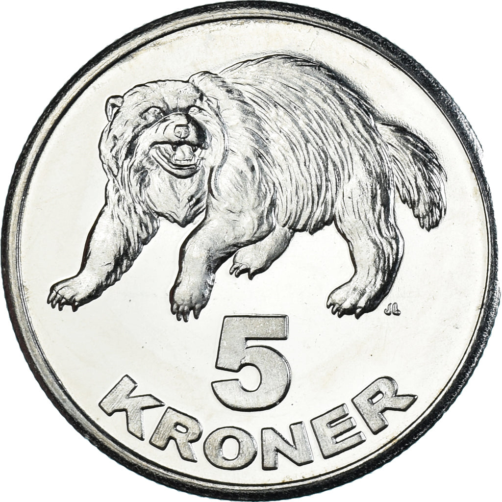Münze, Groenland, 5 Kroner, 2010, KALAALLIT NUNAAT, STGL, Cupronickel