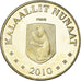 Monnaie, Groenland, 20 Kroner, 2010, Ours polaire et ourson., SPL, Laiton