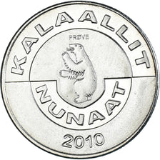 Coin, Groenland, 2 Kroner, 2010, Bœuf musqué., MS(63), Cupronickel