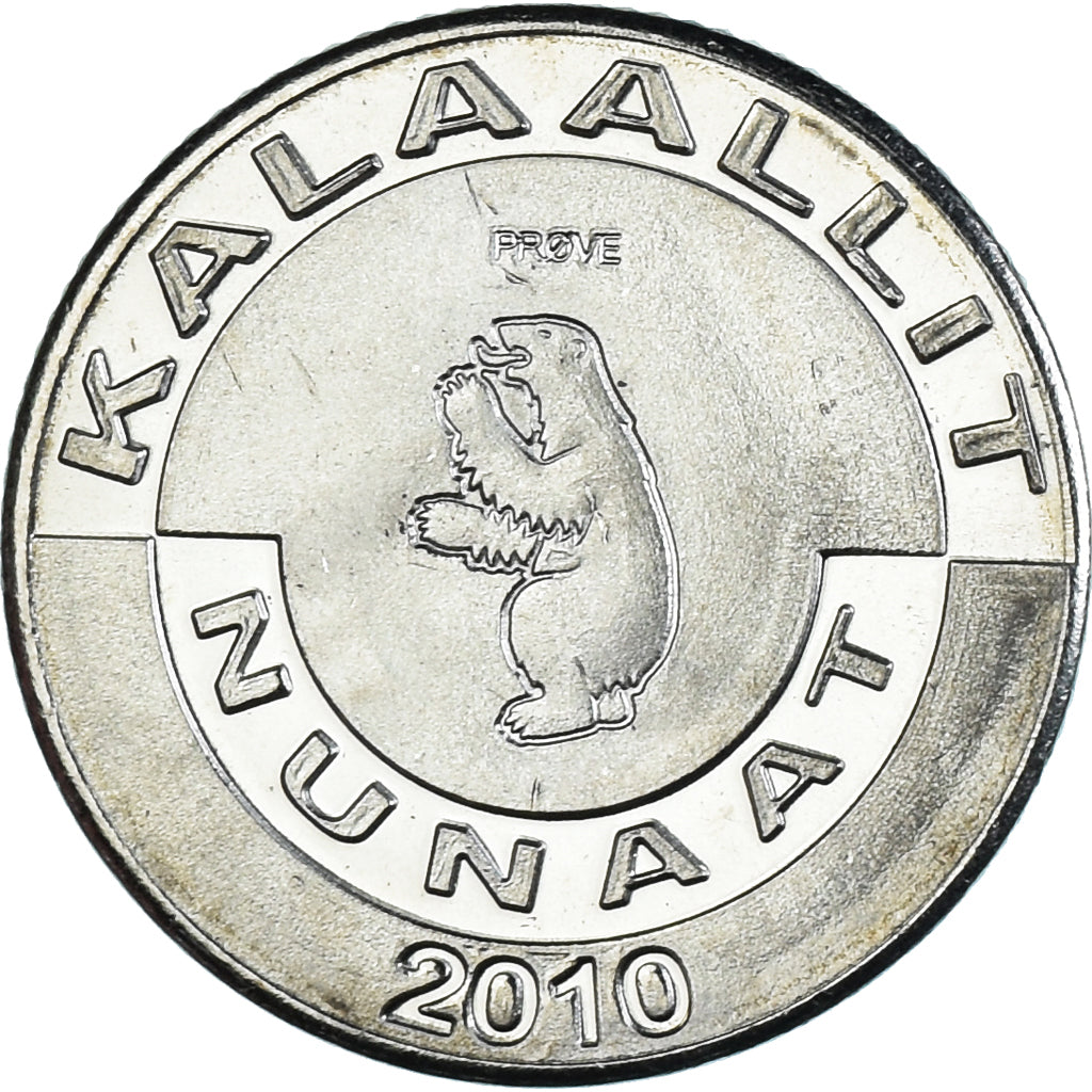 Münze, Groenland, Krone, 2010, Narval., UNZ, Cupronickel