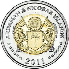 Coin, India, 10 Rupees, 2011, ANDAMAN & NICOBAR ISLANDS ., MS(63), Bi-Metallic