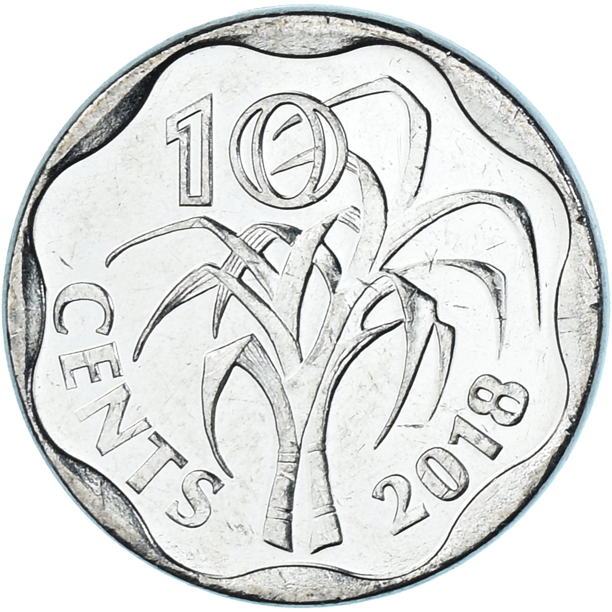 Coin, Swaziland, 10 Cents, 2018, ESWATINI, MS(63), Acier plaqué nickel